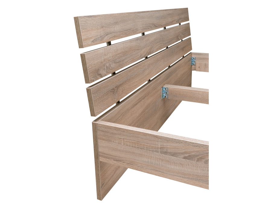 Postel DUNKERK 200x180 cm - dub bardolino