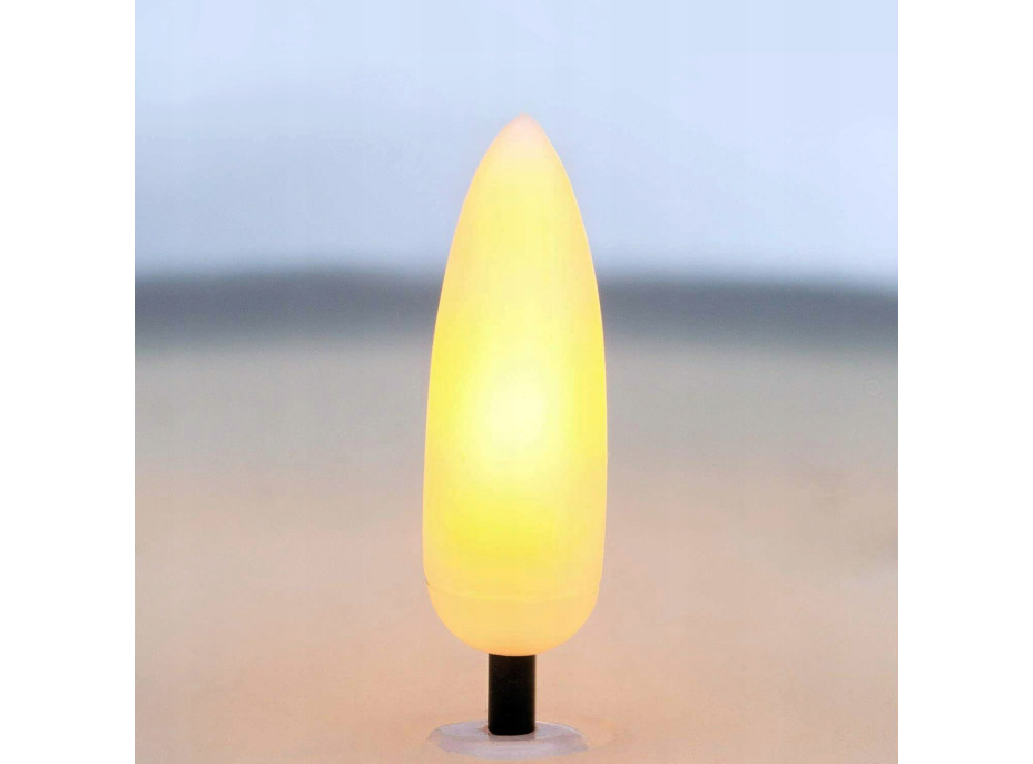 Sada LED svíček ve skle - 3 ks - teplá bílá