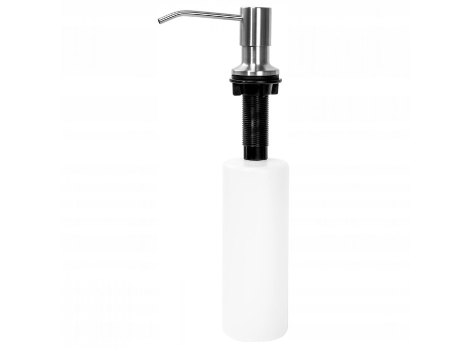 Kulatý dávkovač REA 250 ml k zabudování do dřezu - broušený nikl