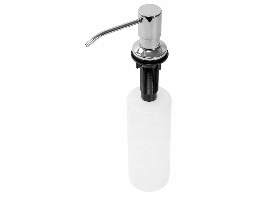 Kulatý dávkovač REA 250 ml k zabudování do dřezu - chromový
