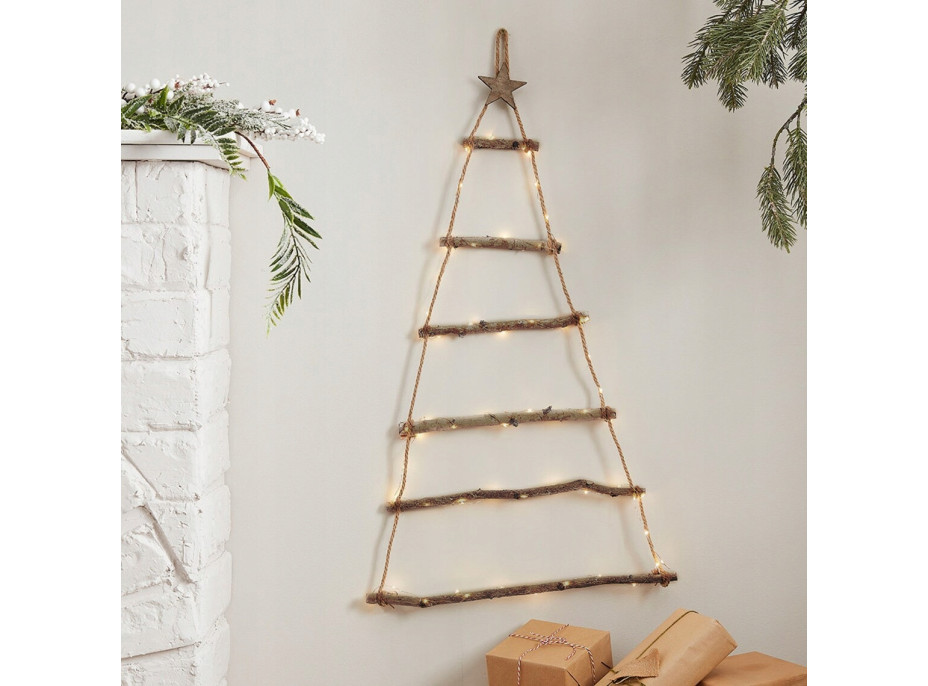 Nástěnný vánoční LED stromek - 90 cm