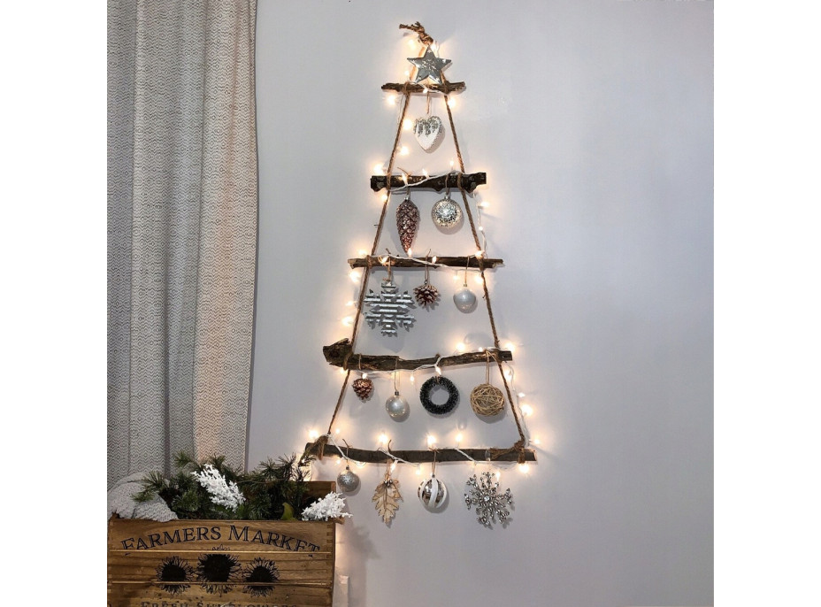 Nástěnný vánoční LED stromek - 90 cm