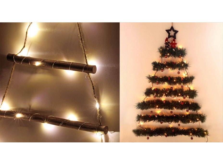 Nástěnný vánoční LED stromek - 90 cm