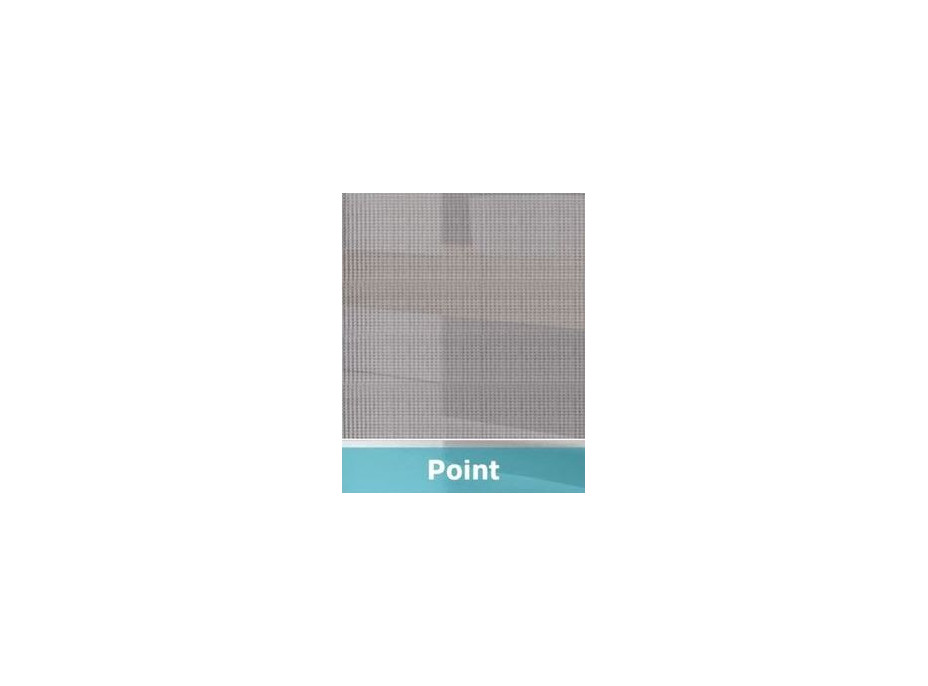 Sprchové dveře, LIMA, trojdílné, zasunovací, 100 cm, chrom ALU, sklo Point