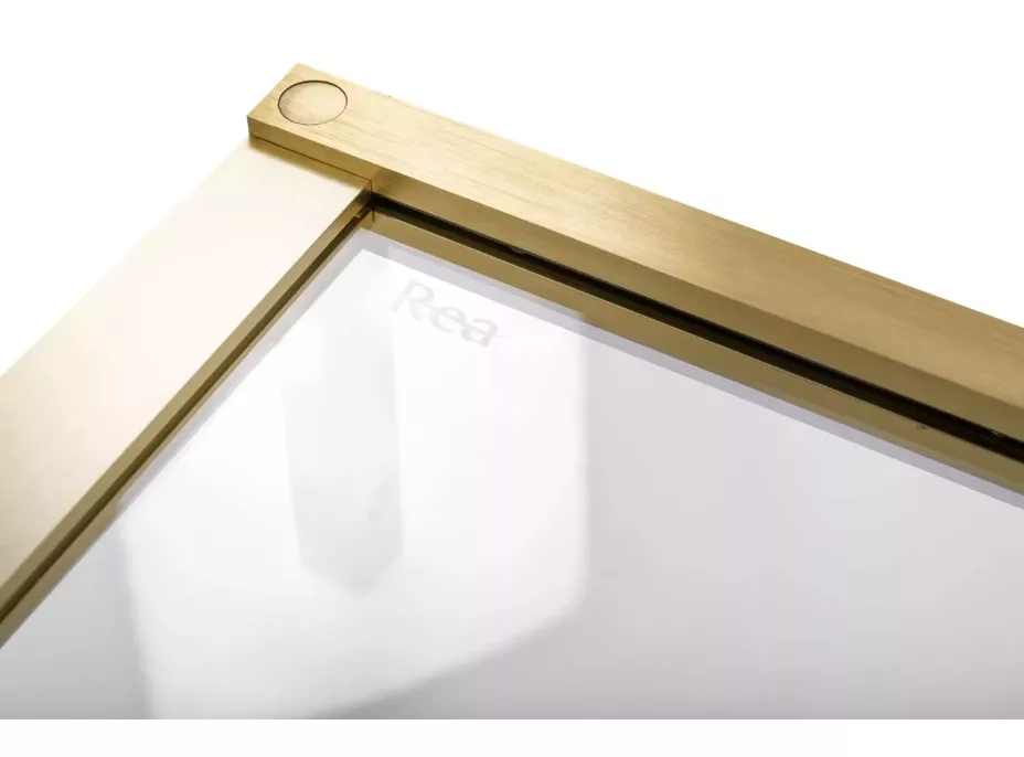Sprchové dveře REA HUGO 130 cm - broušené zlaté