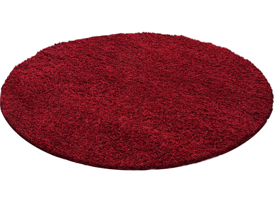 Kusový koberec Life Shaggy 1500 red circle
