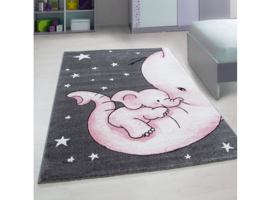 Dětský kusový koberec Kids 560 pink