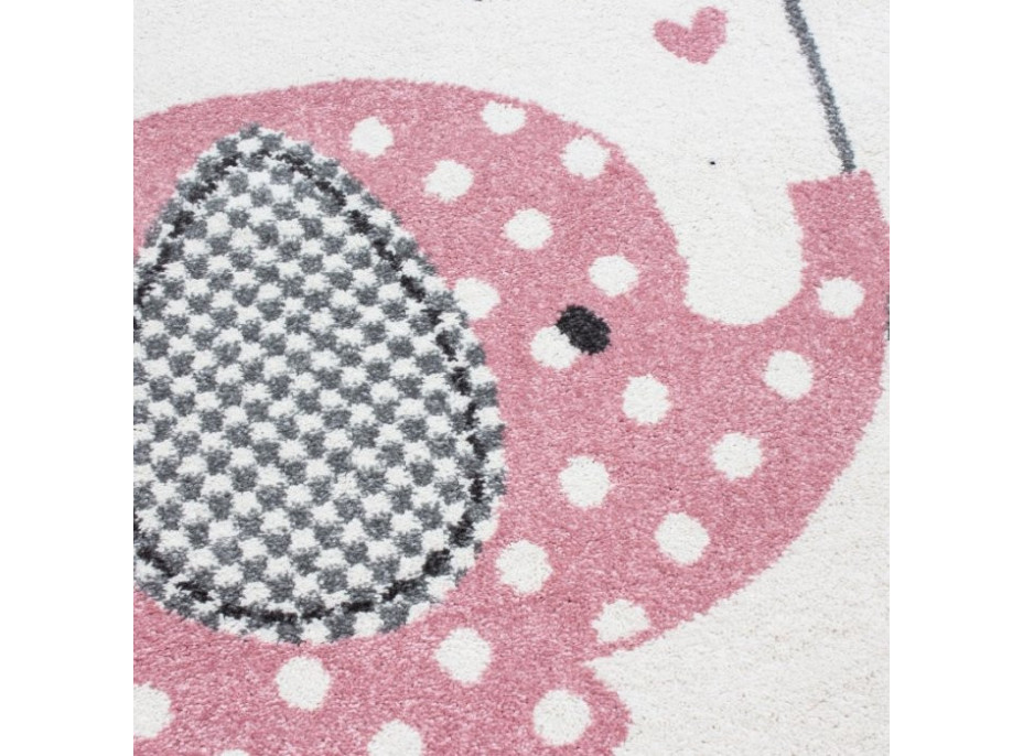 Dětský kusový koberec Kids 570 pink circle