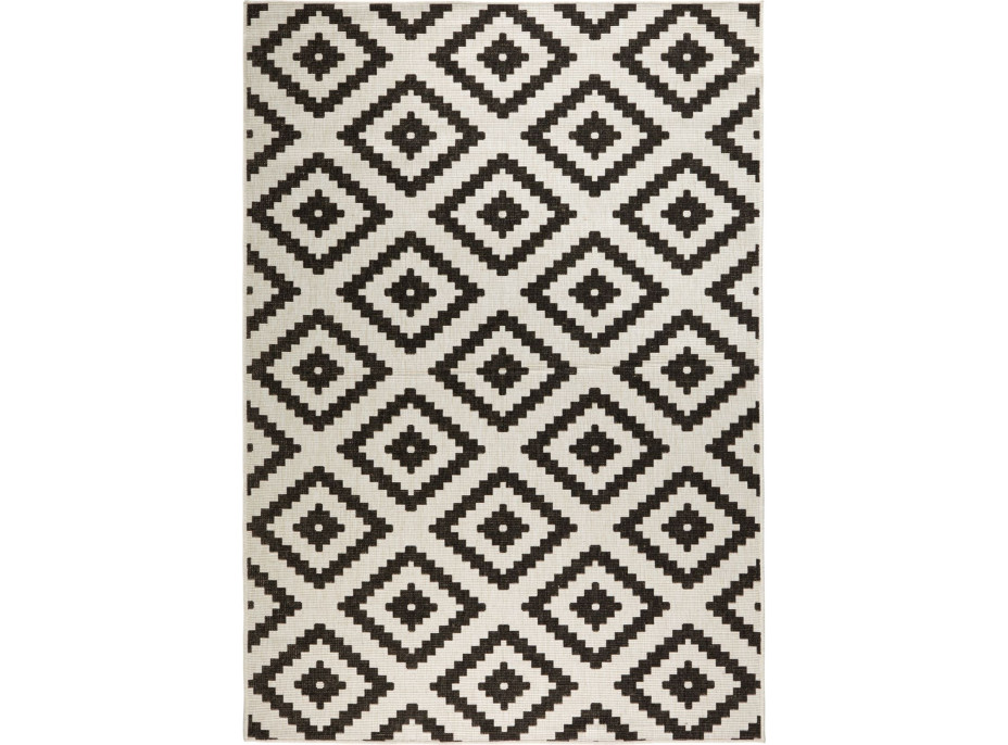 Kusový oboustranný koberec Twin 103129 black creme