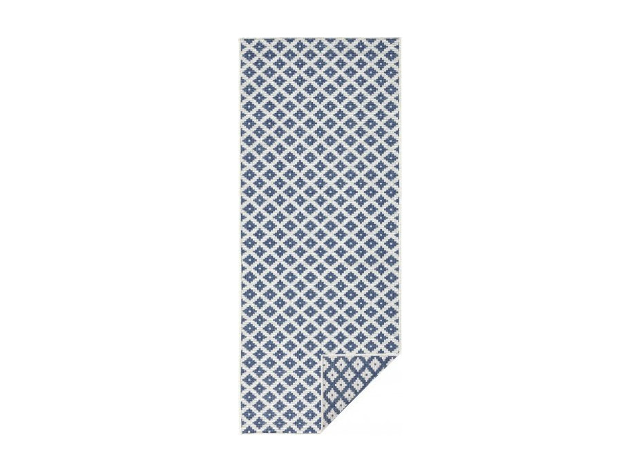 Kusový oboustranný koberec Twin 103128 blue creme
