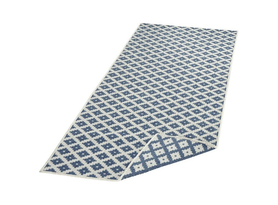 Kusový oboustranný koberec Twin 103128 blue creme
