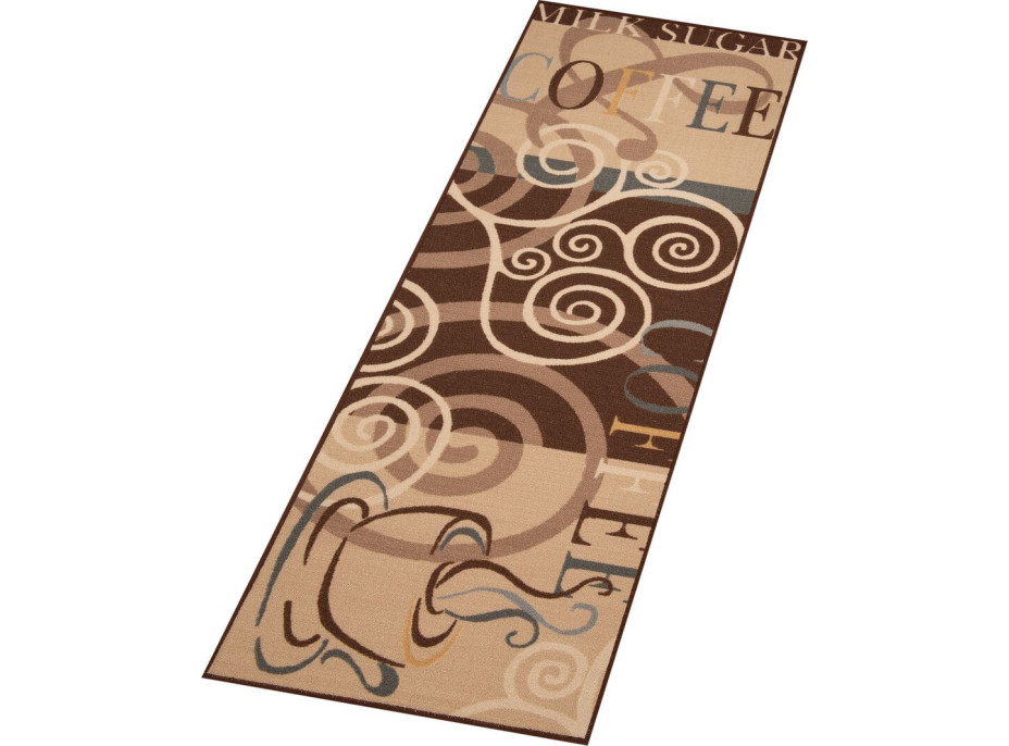 Běhoun Coffee Ornament 67x180 Vibe 103491 brown