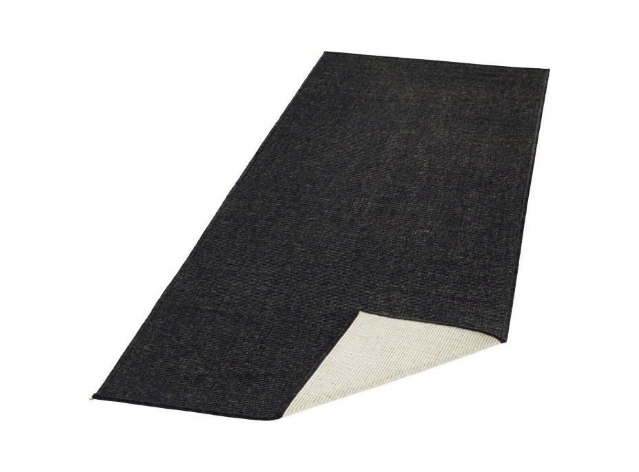 Kusový oboustranný koberec Twin 103096 black creme