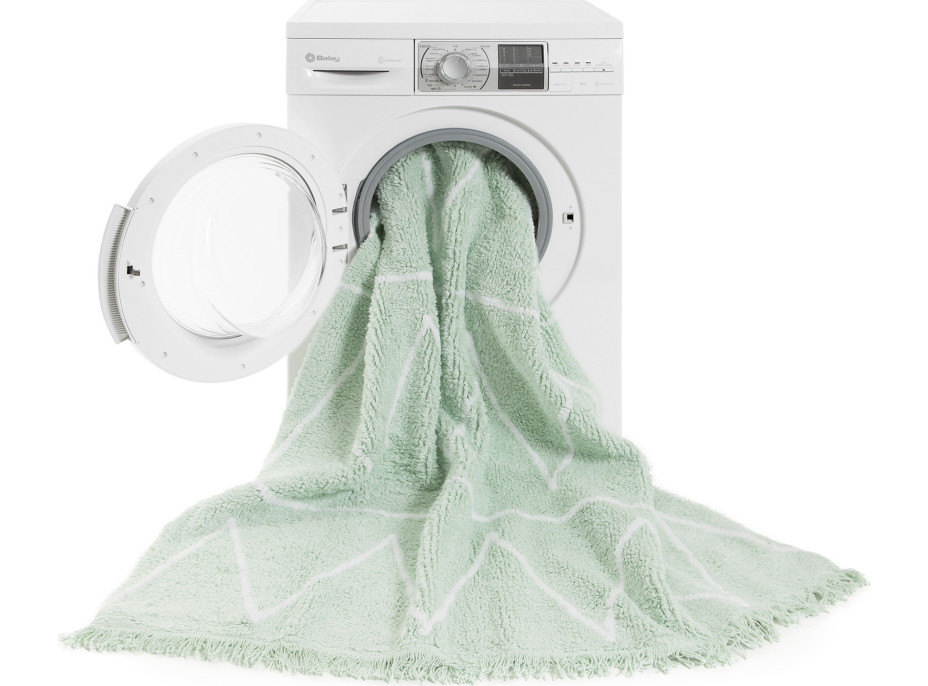 Ručně tkaný kusový koberec Hippy Mint