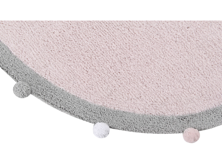 Ručně tkaný kusový koberec Bubbly Soft Pink