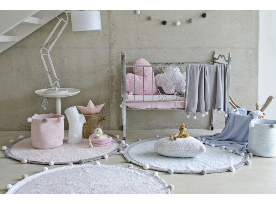 Ručně tkaný kusový koberec Bubbly Soft Pink