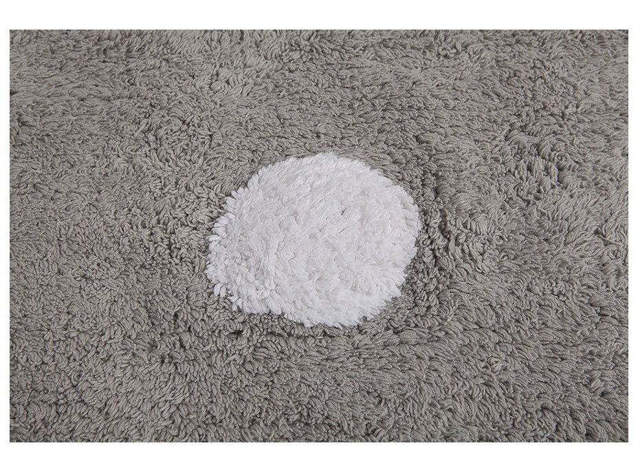 Ručně tkaný kusový koberec Polka Dots Grey-White