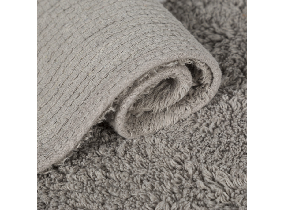 Ručně tkaný kusový koberec Tricolor Polka Dots Grey-Blue