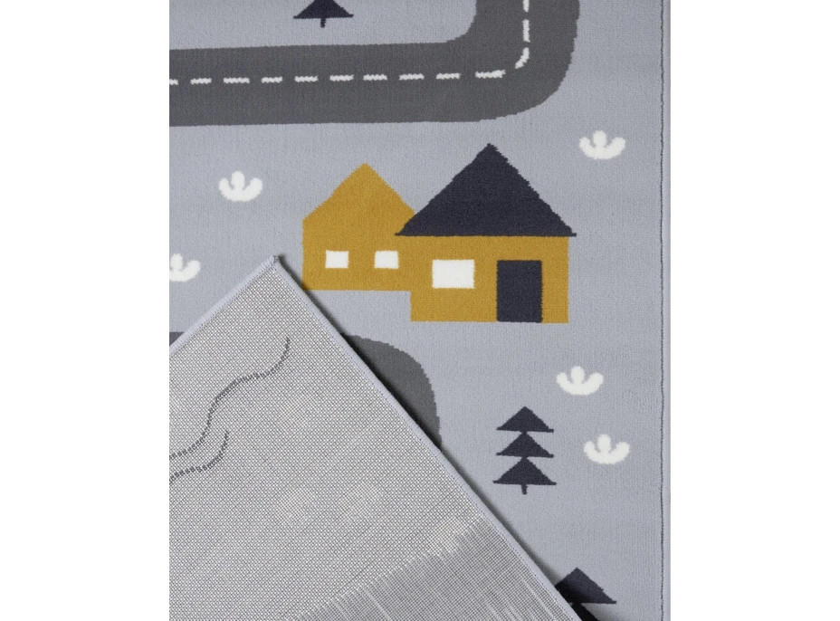 Dětský koberec Adventures 104535 Grey/mustard