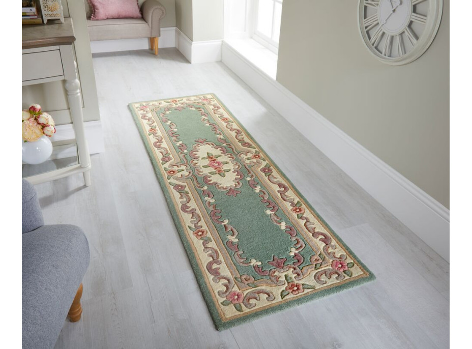Ručně všívaný kusový koberec Lotus premium Green
