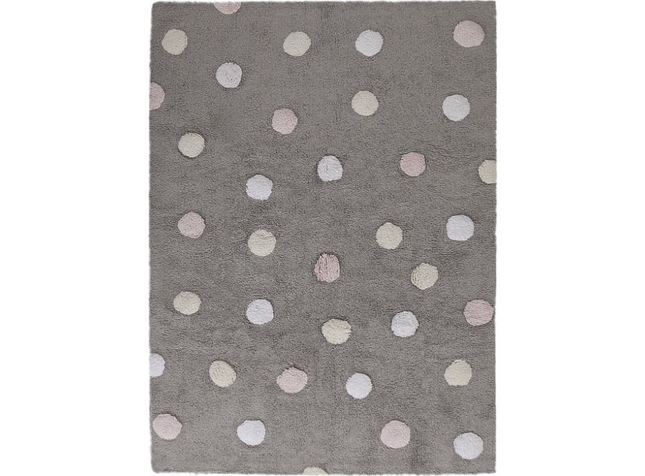 Koberec pro domácí mazlíčky Tricolor Polka Dots Grey-Pink