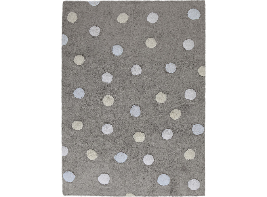 Koberec pro domácí mazlíčky Tricolor Polka Dots Grey-Blue
