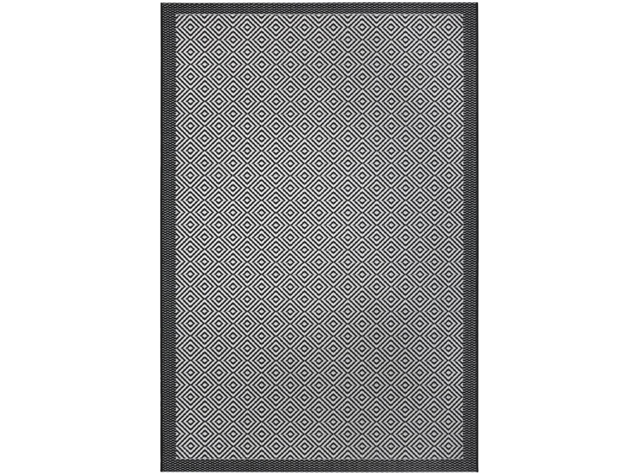 Kusový koberec Flatweave 104822 Black/Grey