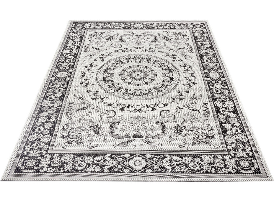 Kusový orientální koberec Flatweave 104812 Cream/Light-brown