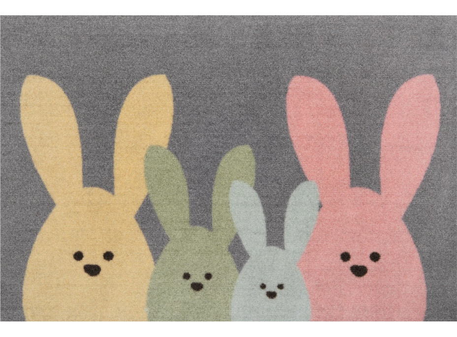 Protiskluzová rohožka Printy 104452 Grey, Multicolor