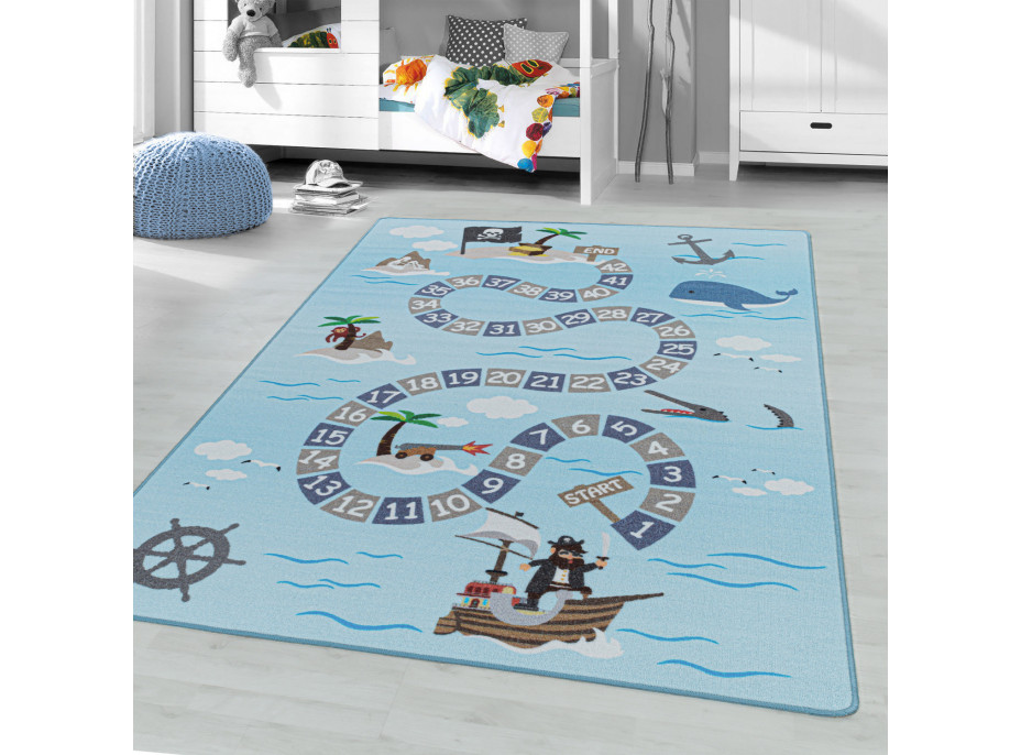Dětský kusový koberec Play 2908 blue