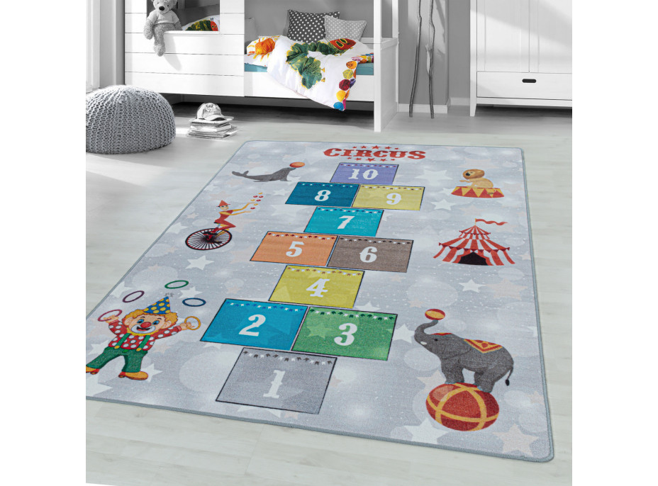 Dětský kusový koberec Play 2909 grey