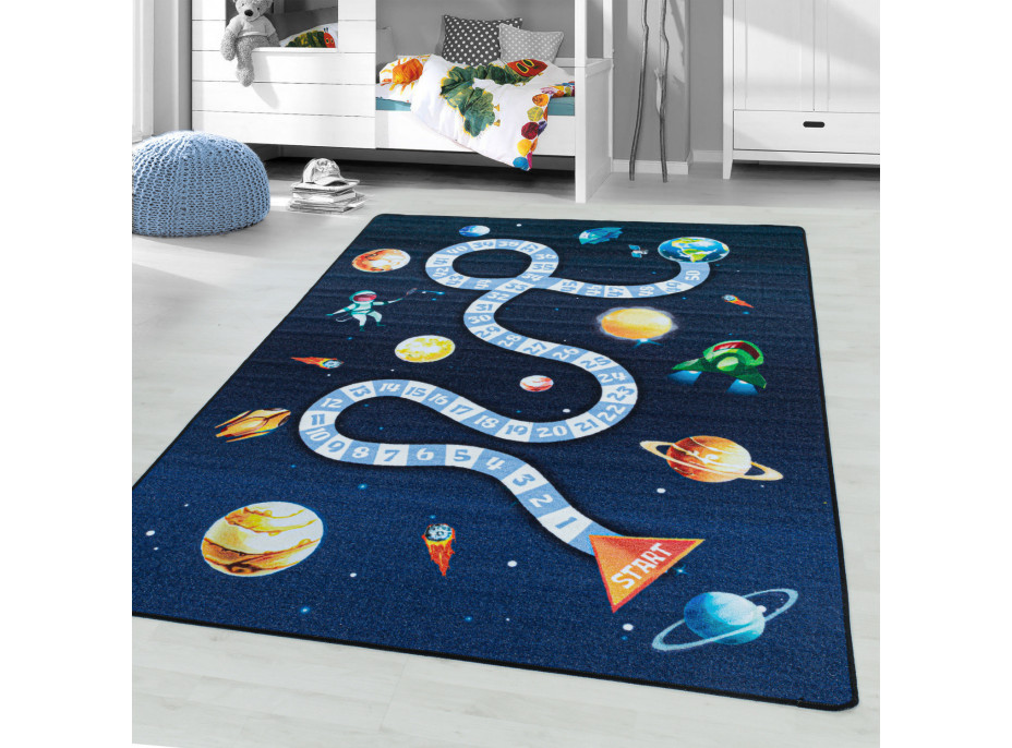 Dětský kusový koberec Play 2910 navy