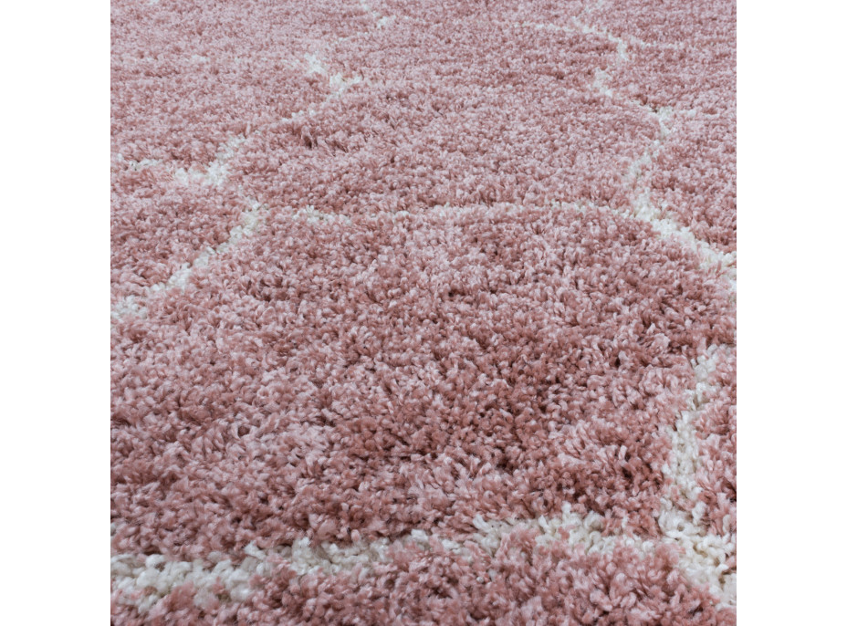 Kusový koberec Salsa Shaggy 3201 rose