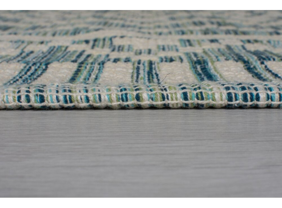 Kusový koberec Leela Ivory/Teal