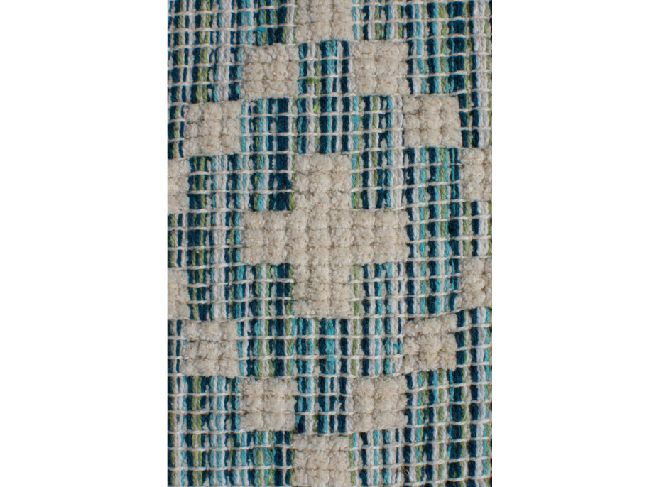 Kusový koberec Leela Ivory/Teal