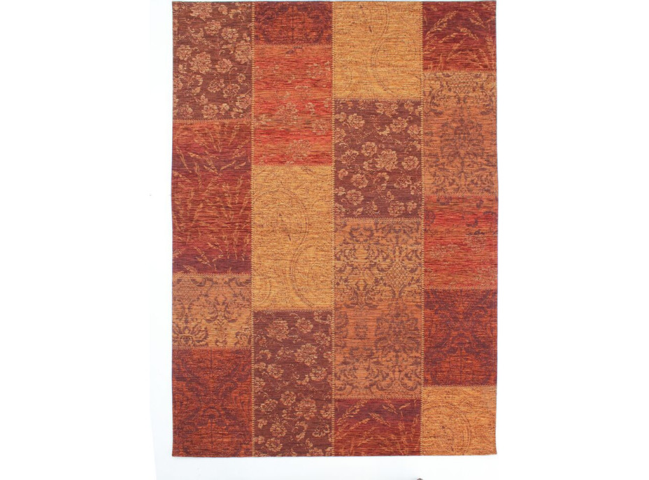 Kusový koberec Manhattan Patchwork Chenille Terracotta