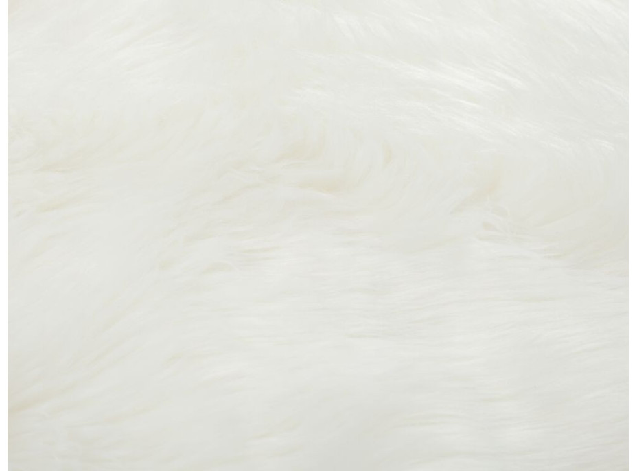 Kusový koberec Faux Fur Sheepskin Ivory circle