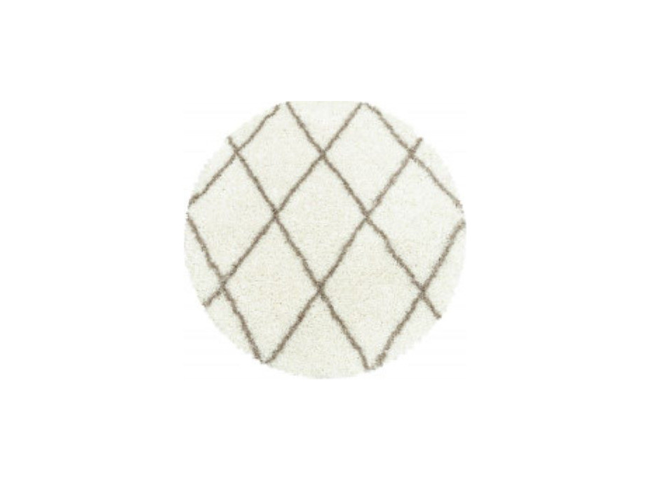 Kusový koberec Alvor Shaggy 3401 cream circle