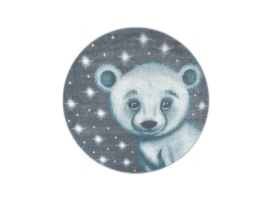 Dětský kusový koberec Bambi 810 blue circle