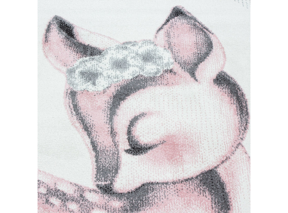 Dětský kusový koberec Bambi 850 pink circle