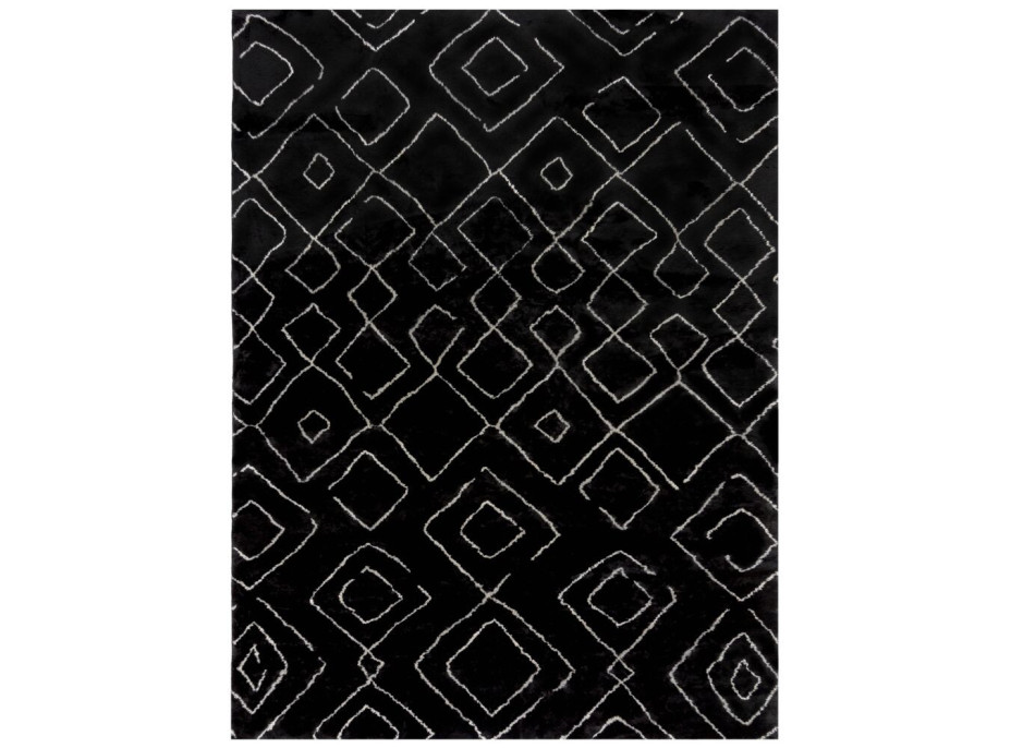 Kusový koberec Furber Imran Fur Berber Black/Ivory