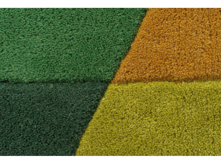 Ručně všívaný kusový koberec Illusion Prism Green/Multi circle