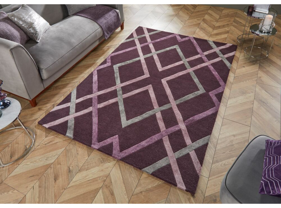Kusový koberec Architect Trellis Plum