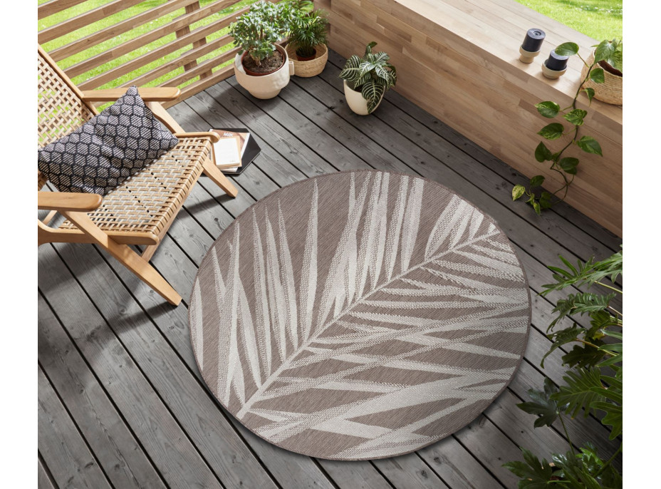 Kusový koberec Jaffa 105220 Taupe Gray Cream kruh