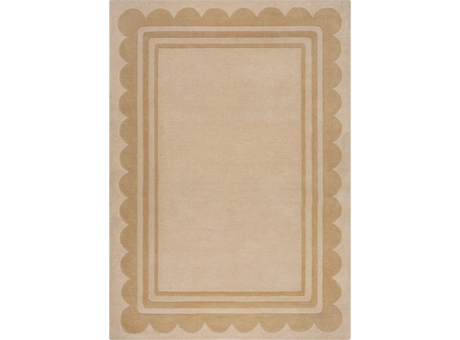 Ručně všívaný kusový koberec Lois Scallop Natural