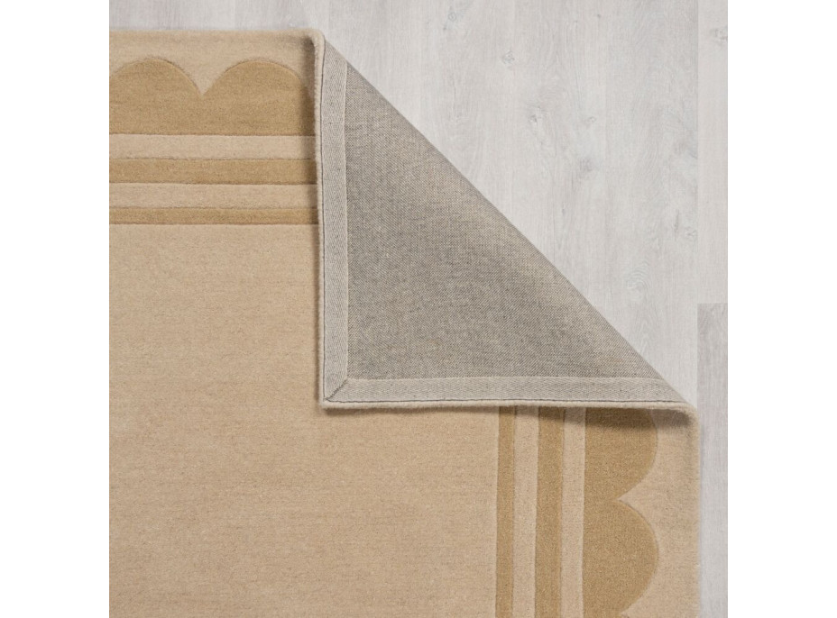 Ručně všívaný kusový koberec Lois Scallop Natural