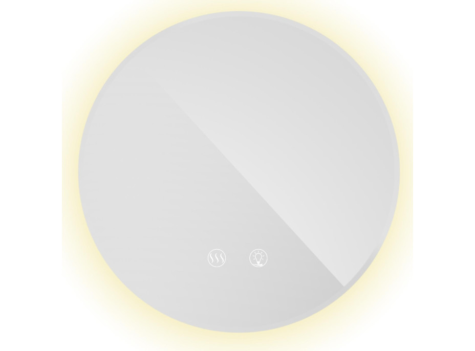 Kulaté zrcadlo SMART 50 cm - s LED podsvícením a vyhříváním
