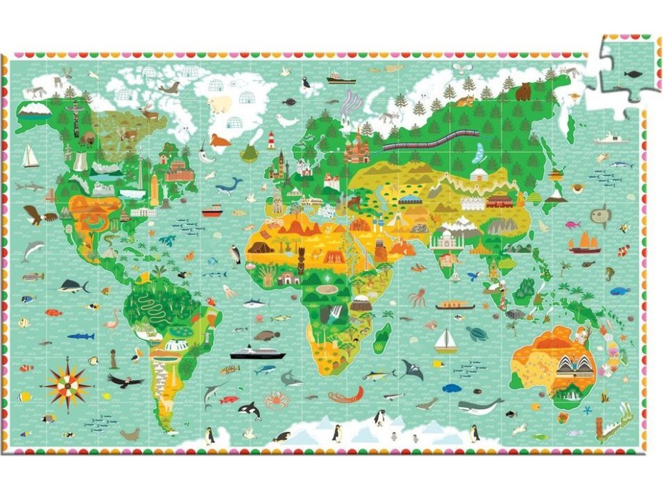 DJECO Puzzle Observation: Kolem světa 200 dílků