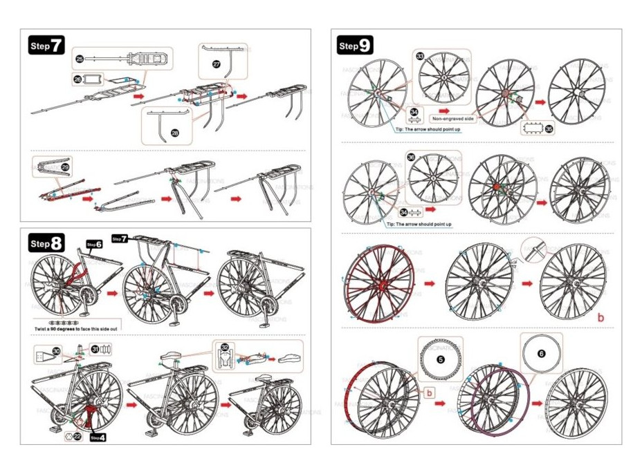 METAL EARTH 3D puzzle Bicykl (ICONX)