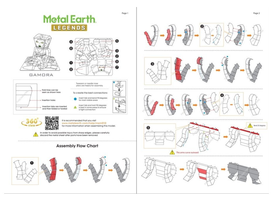 METAL EARTH 3D puzzle Strážci Galaxie: Gamora